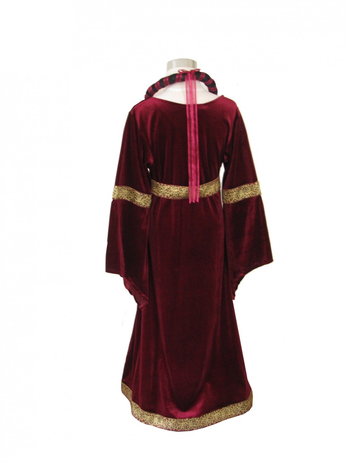 Girl's Velvet Medieval Tudor Gown Age 6 - 7 Years Image